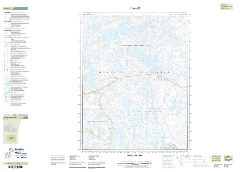 046P04 - QUARTZITE LAKE - Topographic Map