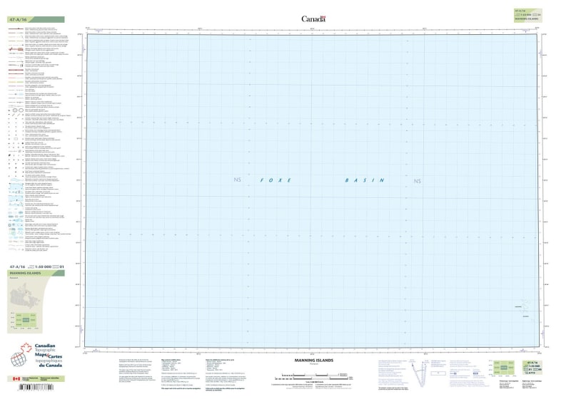 047A16 - MANNING ISLANDS - Topographic Map
