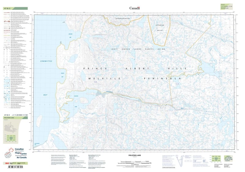 047B02 - FOLSTER LAKE - Topographic Map