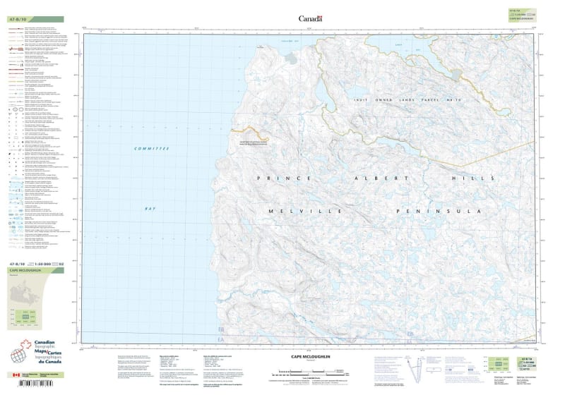 047B10 - CAPE MCLOUGHLIN - Topographic Map