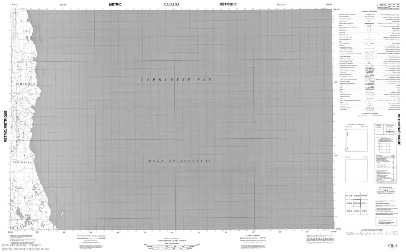 047B12 - NO TITLE - Topographic Map
