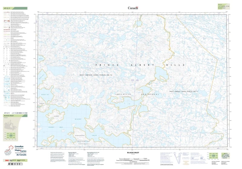 047C01 - BLACKS INLET - Topographic Map