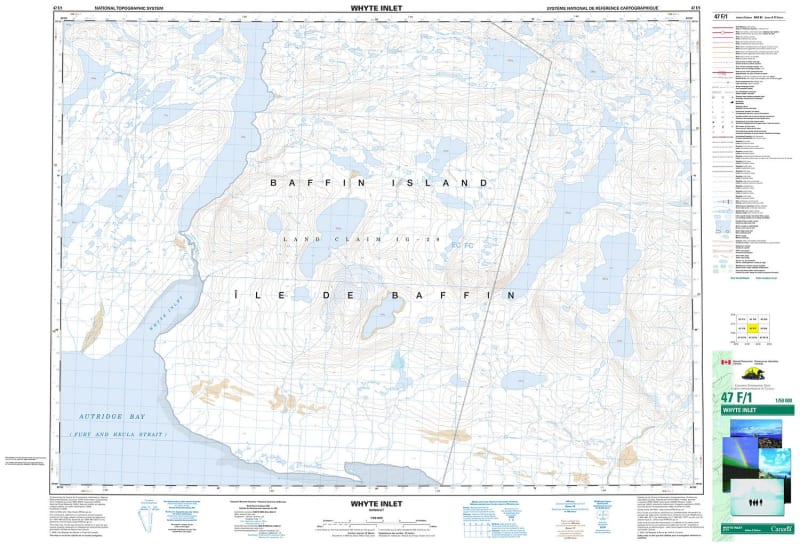 047F01 - WHYTE INLET - Topographic Map