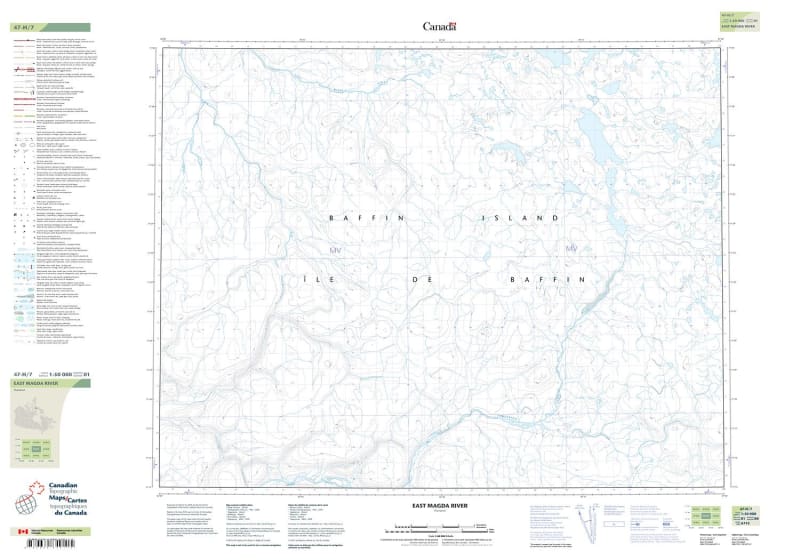 047H07 - EAST MAGDA RIVER - Topographic Map