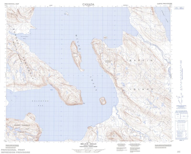 048A01 - BRUCE HEAD - Topographic Map