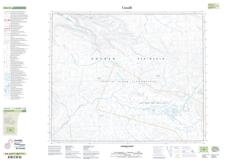 048A12 - FLEMING RIVER - Topographic Map