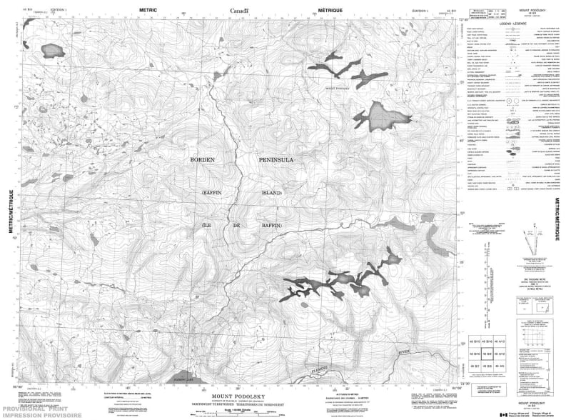 048B09 - MOUNT PODOLSKY - Topographic Map