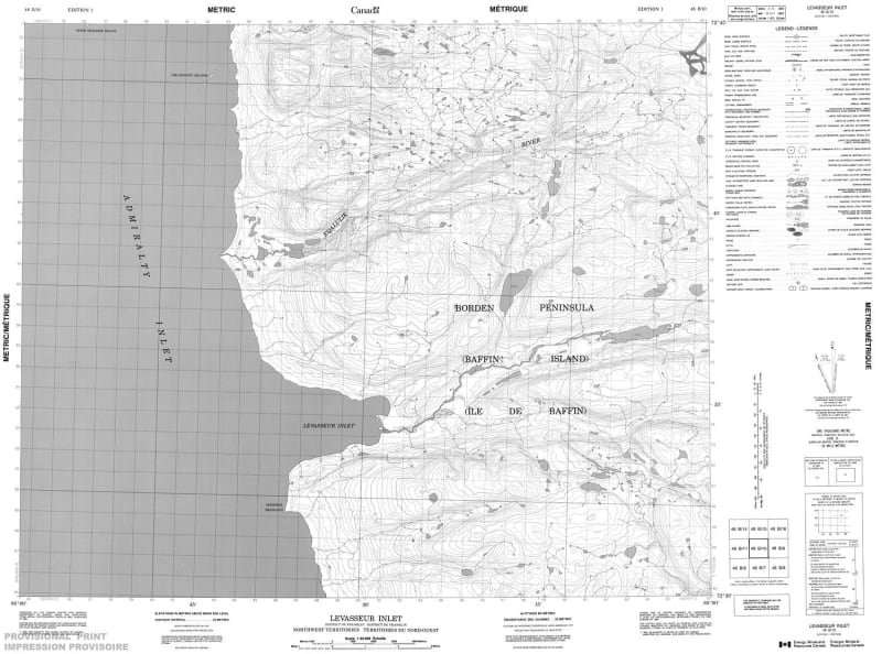 048B10 - LEVASSEUR INLET - Topographic Map