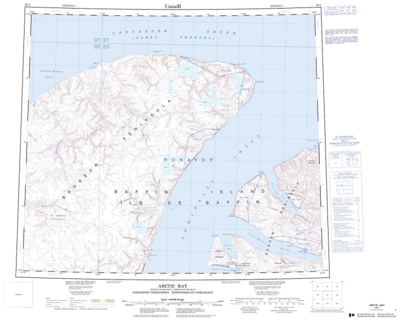 048C - ARCTIC BAY - Topographic Map