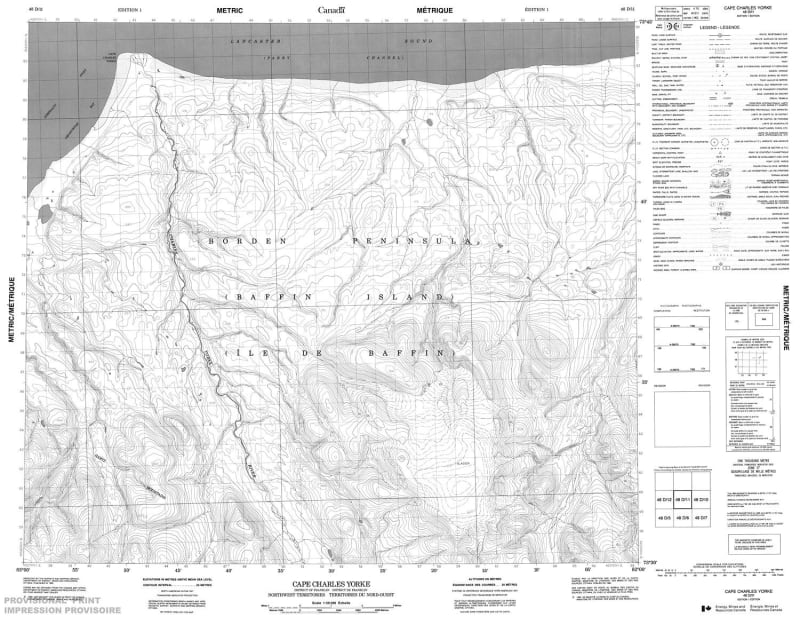048D11 - CAPE CHARLES YORKE - Topographic Map