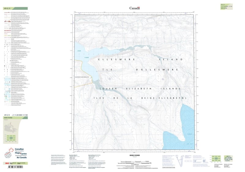 049C03 - BIRD FIORD - Topographic Map