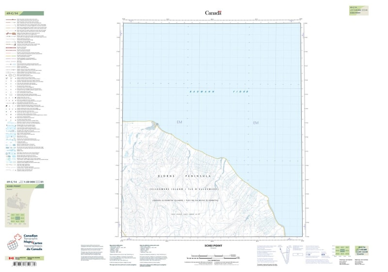 049C14 - SCHEI POINT - Topographic Map