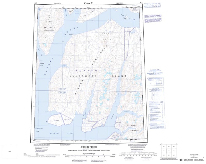 049F - TROLD FIORD - Topographic Map