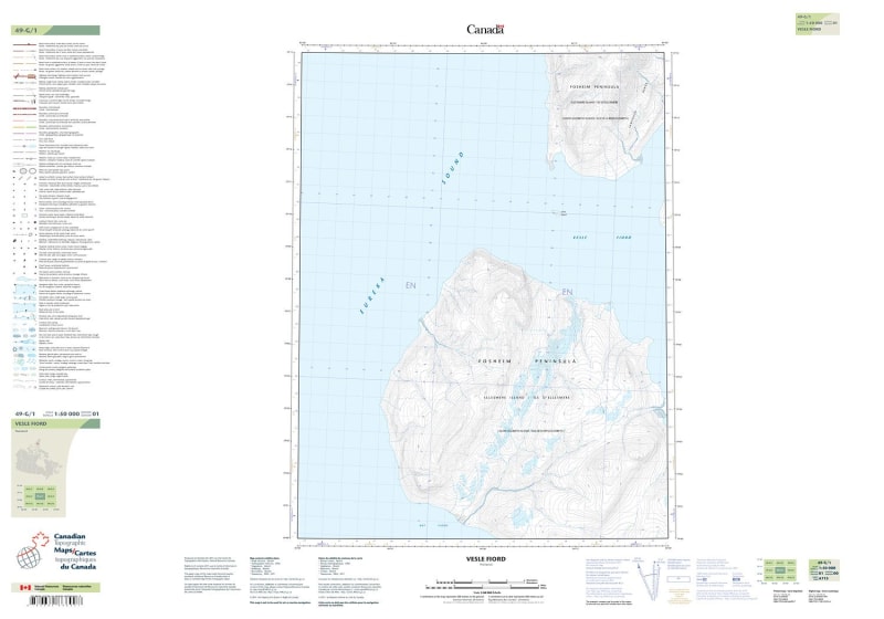 049G01 - VESLE FIORD - Topographic Map