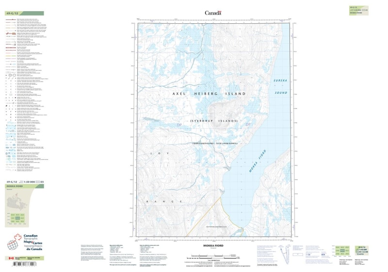 049G12 - MOKKA FIORD - Topographic Map