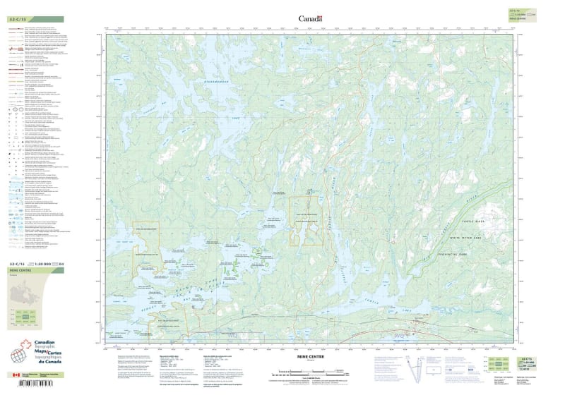 052C15 - MINE CENTRE - Topographic Map