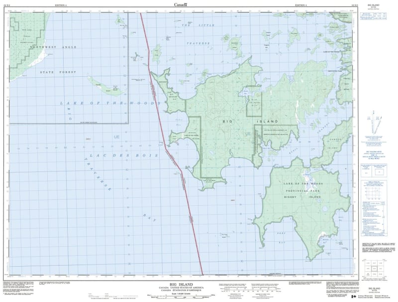 052E02 - BIG ISLAND - Topographic Map