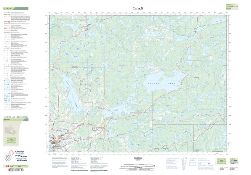 052E16 - KENORA - Topographic Map
