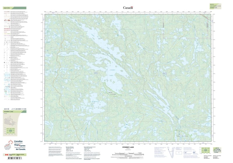 052F08 - STORMY LAKE - Topographic Map