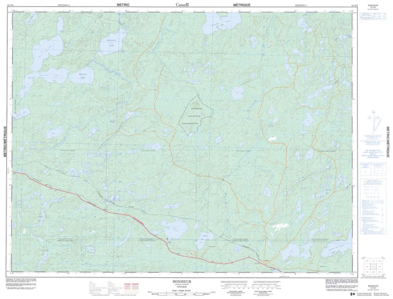 052G06 - BONHEUR - Topographic Map
