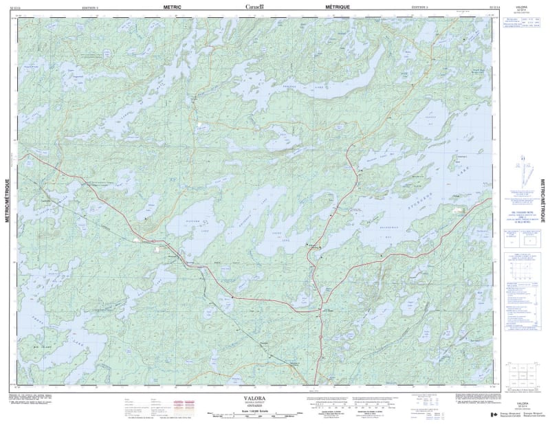 052G14 - VALORA - Topographic Map
