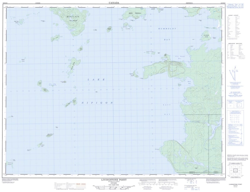 052H16 - LIVINGSTONE POINT - Topographic Map