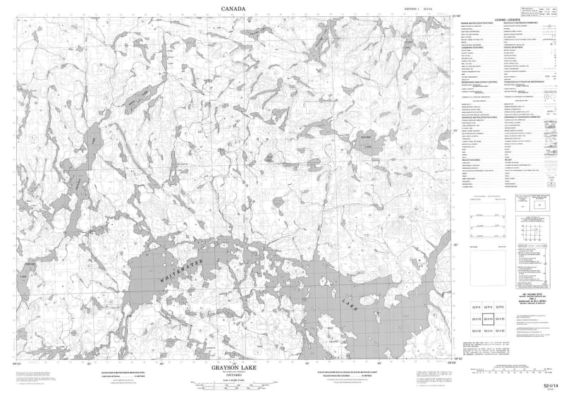 052I14 - GRAYSON LAKE - Topographic Map
