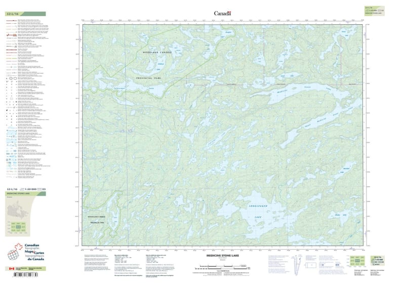 052L16 - MEDICINE STONE LAKE - Topographic Map