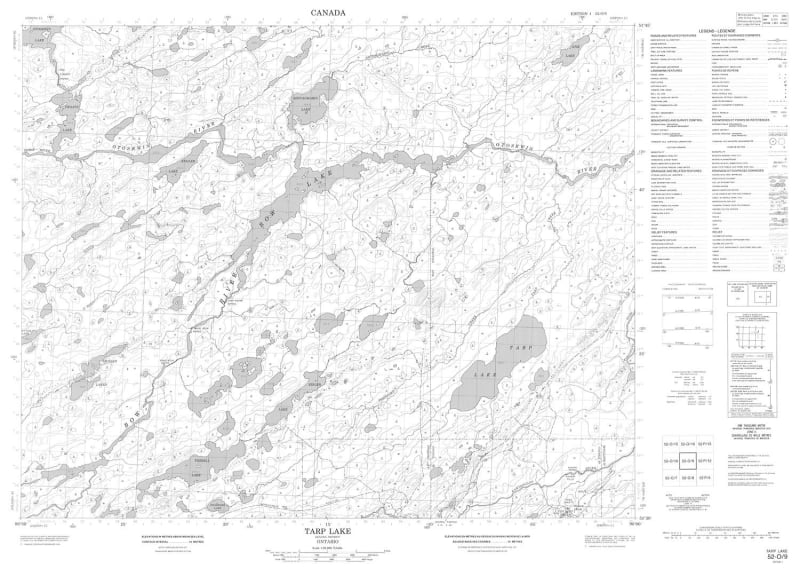 052O09 - TARP LAKE - Topographic Map