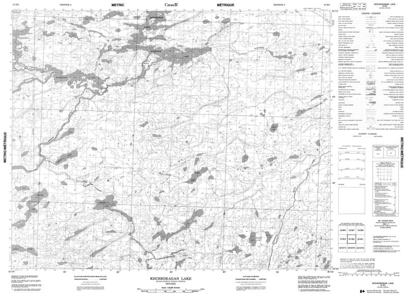 053B02 - KECHEOKAGAN LAKE - Topographic Map