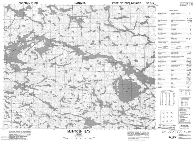 053D09 - MCINTOSH BAY - Topographic Map