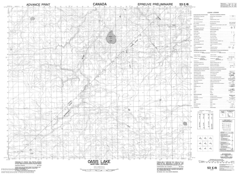 053E08 - OASIS LAKE - Topographic Map