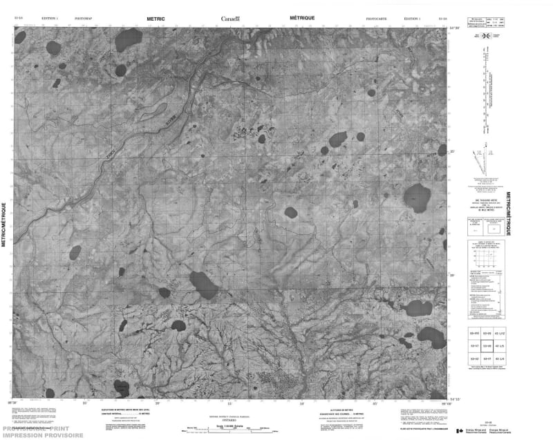 053I08 - NO TITLE - Topographic Map