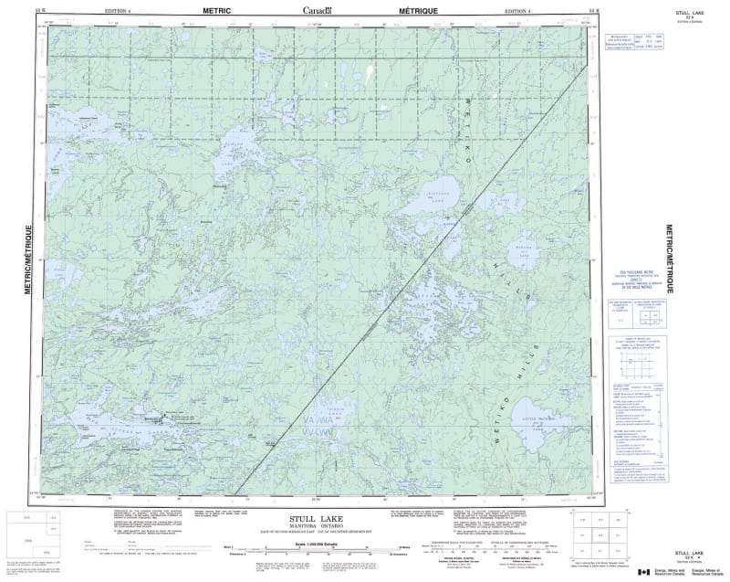 053K - STULL LAKE - Topographic Map
