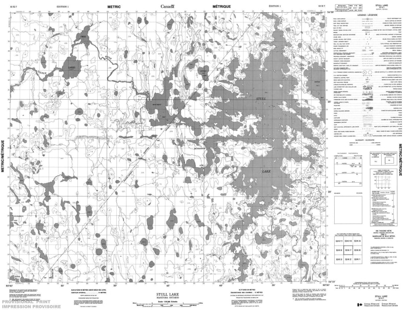 053K07 - STULL LAKE - Topographic Map