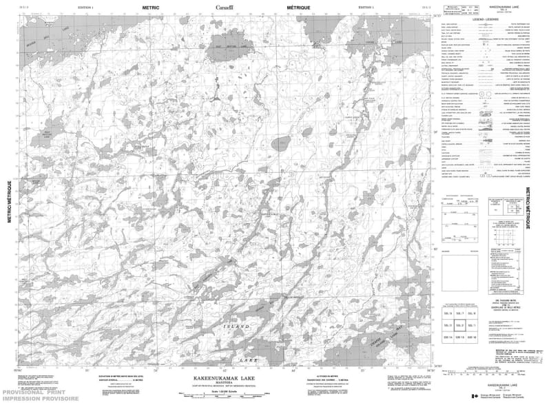 053L02 - KAKEENUKAMAK LAKE - Topographic Map
