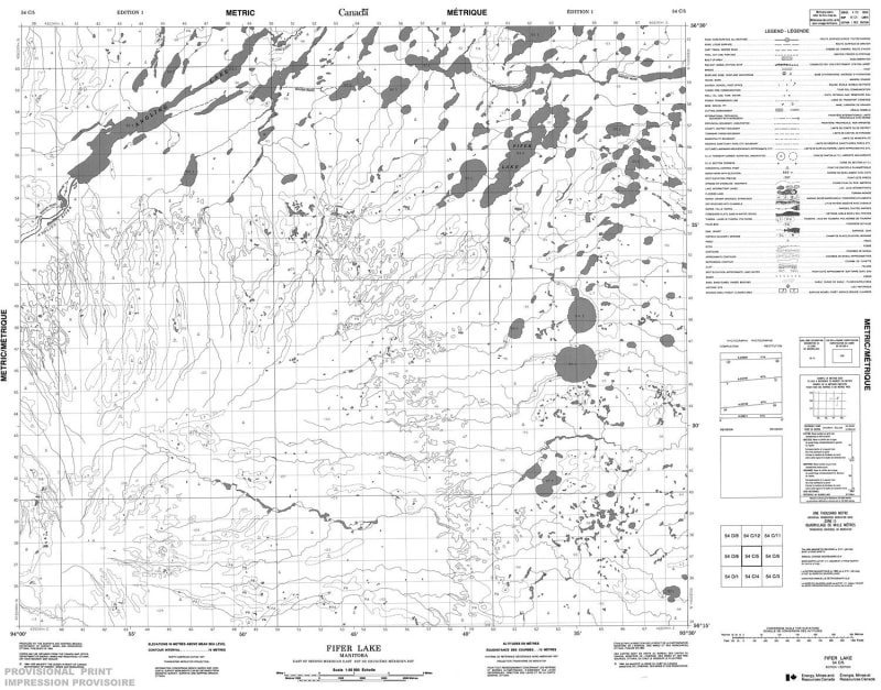 054C05 - FIFER LAKE - Topographic Map