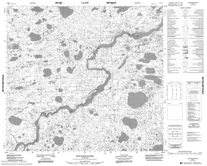 054E05 - MOUNTAIN RAPIDS - Topographic Map