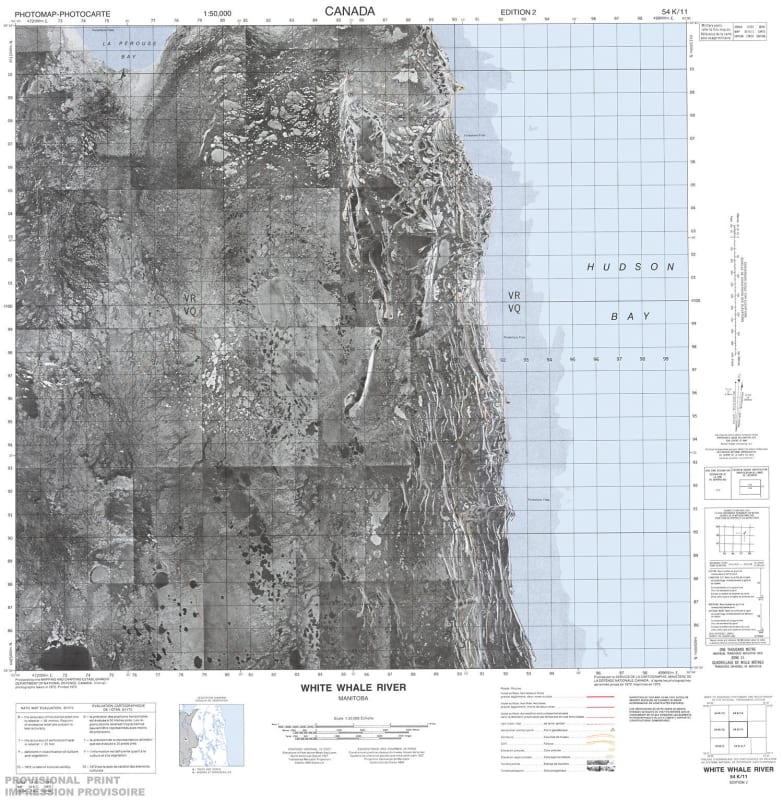 054K11 - WHITE WHALE RIVER - Topographic Map