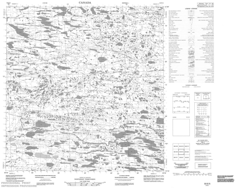055E05 - NO TITLE - Topographic Map