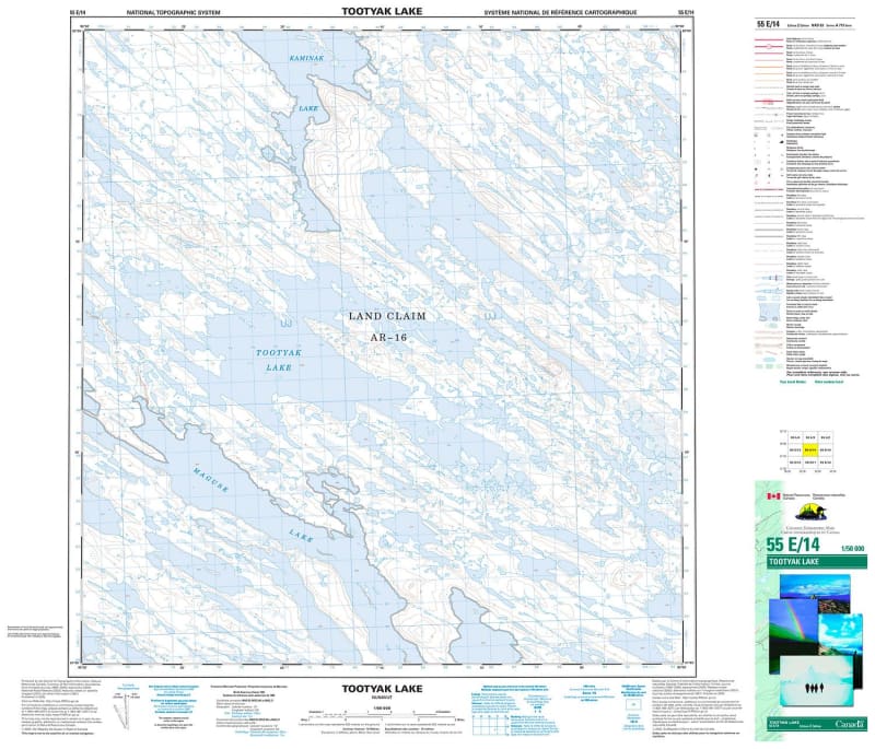 055E14 - TOOTYAK LAKE - Topographic Map