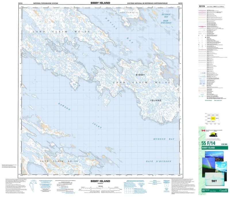 055F14 - BIBBY ISLAND - Topographic Map