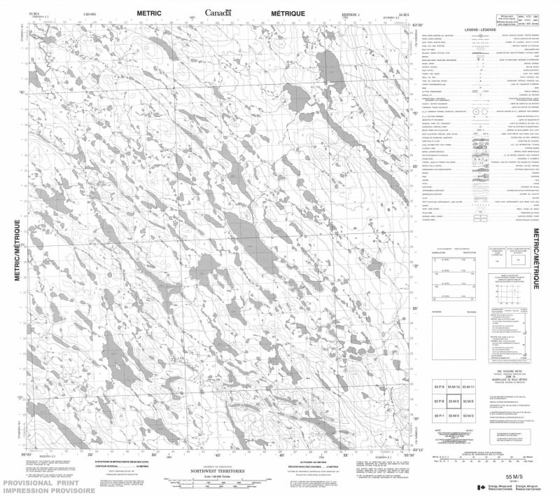 055M05 - NO TITLE - Topographic Map