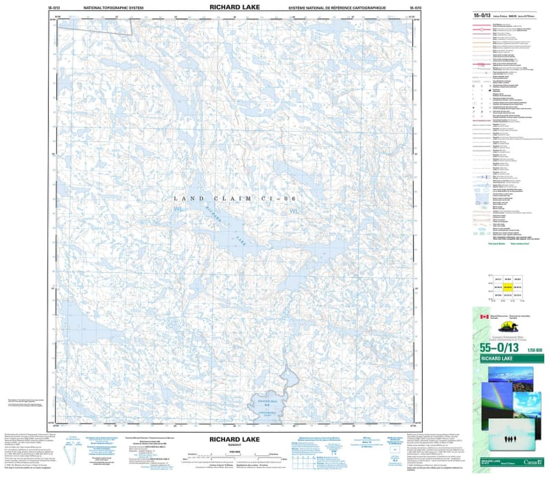 055O13 - RICHARD LAKE - Topographic Map