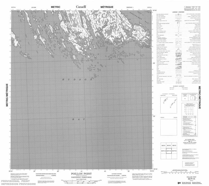 055P14 - POILLON POINT - Topographic Map