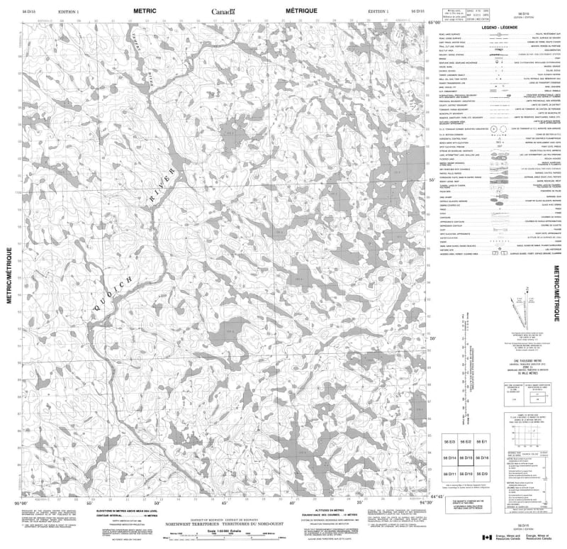 056D15 - TEHERT RIVER - Topographic Map
