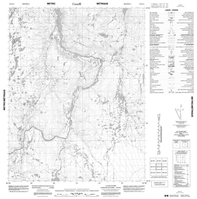 056K14 - NO TITLE - Topographic Map
