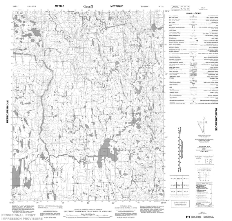 056L11 - NO TITLE - Topographic Map