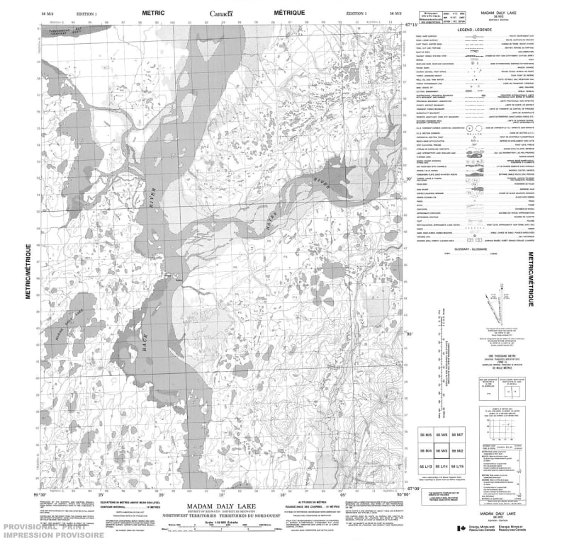 056M03 - MADAM DALY LAKE - Topographic Map