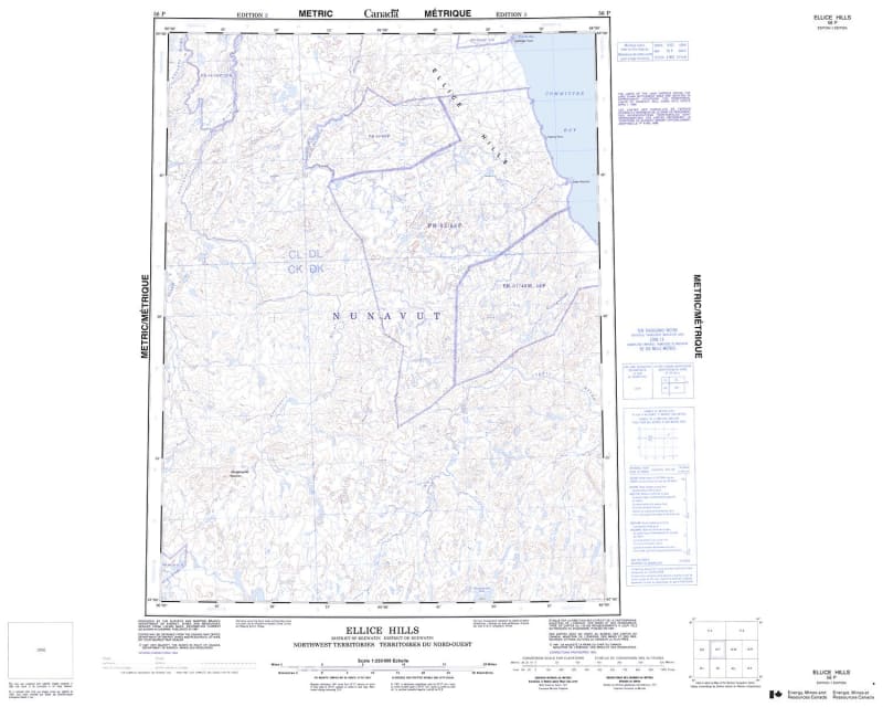 056P - ELLICE HILLS - Topographic Map